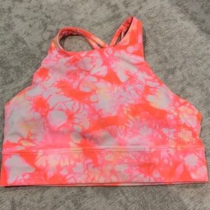 lululemon Energy High Neck Longline Bra Medium Support, B–D Cups Size 10